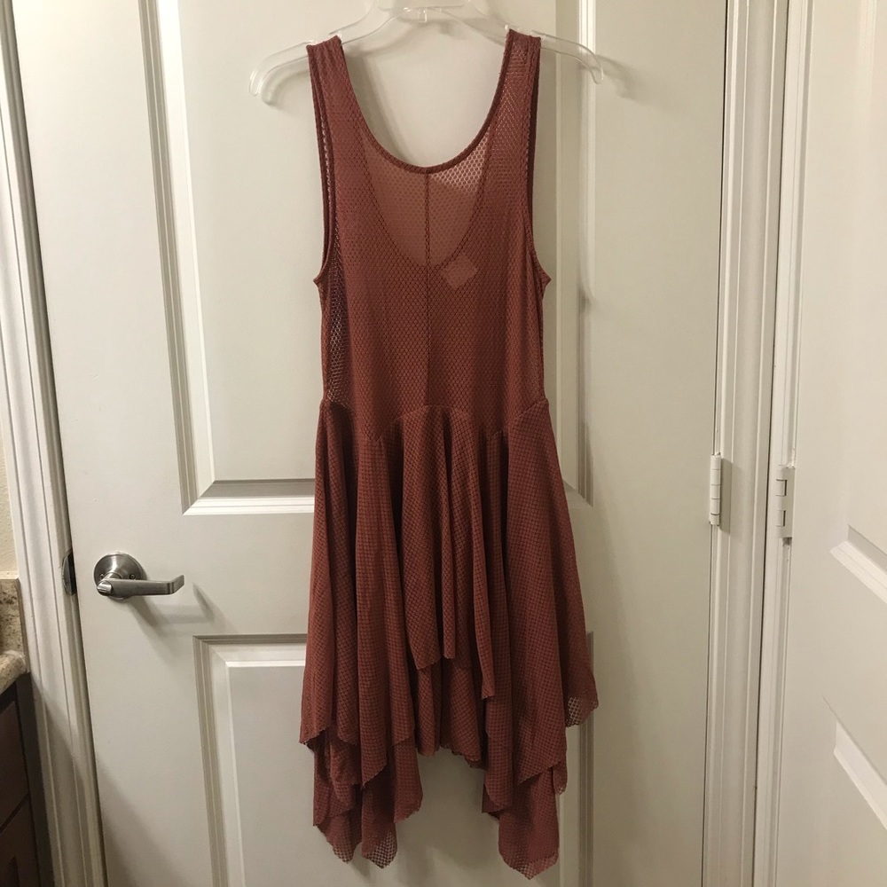 Orange Mesh Free People Dress